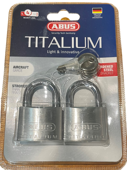 Abus Titalium Padlocks Ti Twin Pack Keyed Alike Elocksmith