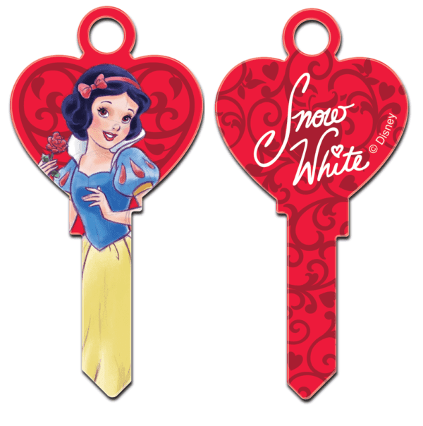 Snow White Heart Shape House Key