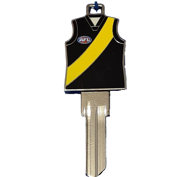 Richmond Tigers Jersey 3D House Key – LW4 – elocksmith Pty Ltd