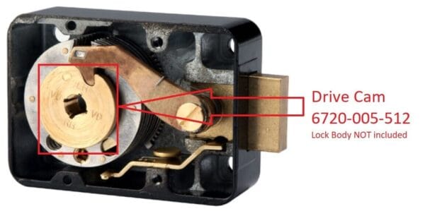 Drive Cam - S&G 6730 Combination Lock - 6720-005-512