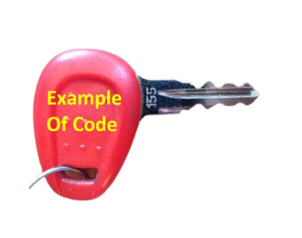 001 to 400 Replacement Key to code Suits Givi Top Box or Luggage Compartment - see description