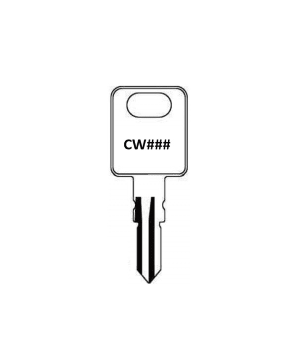 CW401 to CW434 Replacement Key Cut to Your Number Suits FIC, Fastec, Caravan - RV Motorhome